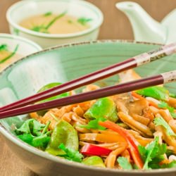 Stir Fry Vegetables with Udon