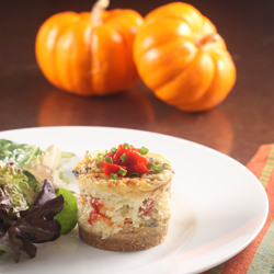 Crab and Wild Mushroom Cheesecakes