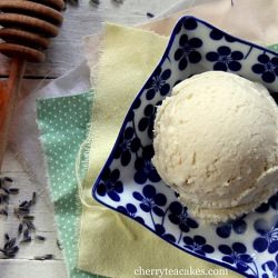 Honey Lavender Ricotta Ice Cream