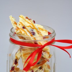 White Chocolate Orange Berry Bark