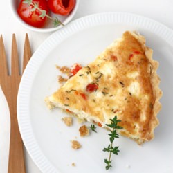 Feta, Peppadew & thyme quiche