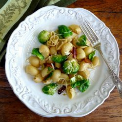 Bacon and Brussel Sprout Pasta