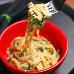Linguini in Tex-Mex Sauce