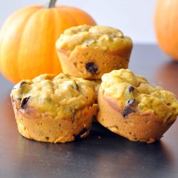 Pumpkin, Pecan & Choc Chip Muffins