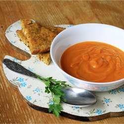 Roasted Pumpkin Soup with Herb Bread