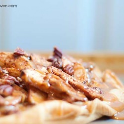 Apple Galette w/ Caramel Sauce