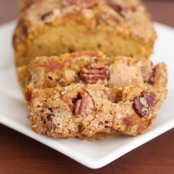 Pecan Streusel Pumpkin Bread