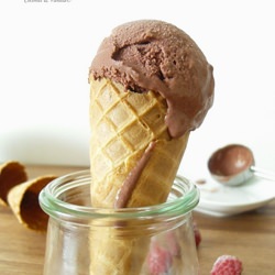 Rasperry-Chocolate Ice Cream