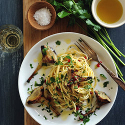 Artichokes with Spaghetti