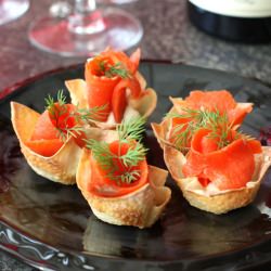 Smoked Salmon Cup
