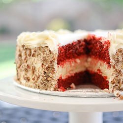 Red Velvet Cheesecake Cake