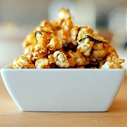 Caramel Popcorn w/ Rosemary