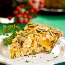 Vegan Thankgiving Quiche