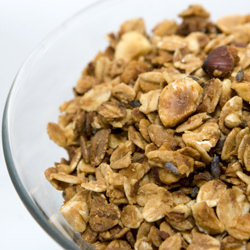 Hazelnut-Lavender-Coconut Granola