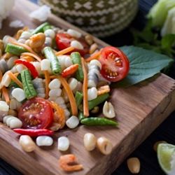 Thai Spicy Corn Som Tam Salad