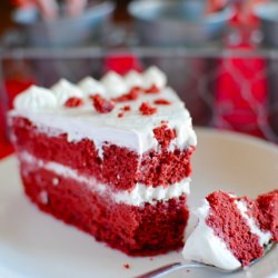 Red Velvet Angel Food Cake