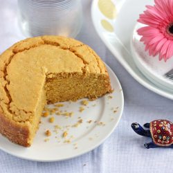 Eggless Custard Powder Cake