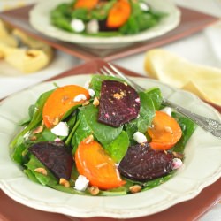 Spinach Salad with Persimmons