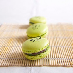 Matcha & Adzuki Bean Macarons