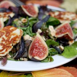 Fig, Halloumi & Hazelnut Salad