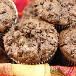 Dark Chocolate Banana Muffins