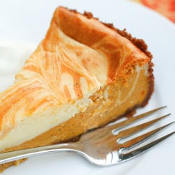 Pumpkin Swirl Cheesecake
