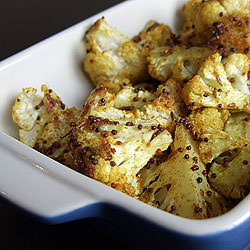 Roasted Curried Cauliflower