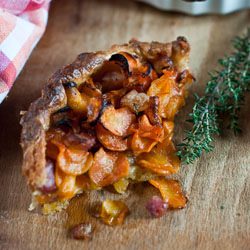 Carrot Pie With Pancetta and Thyme