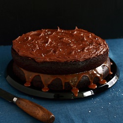 Salted Caramel Chocolate Layer Cake