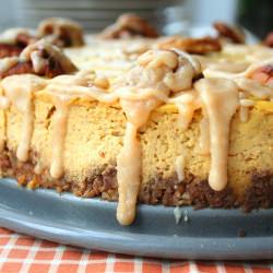 Bourbon Pumpkin Cheesecake