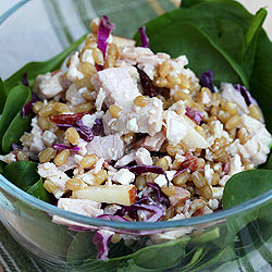 Wheat Berry and Smoked Turkey Salad