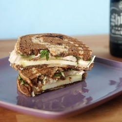 Turkey Brie Apple Panini