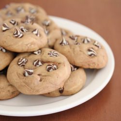 Chewy Nutella Chip Cookies
