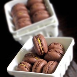 Chocolate Pumpkin Macarons