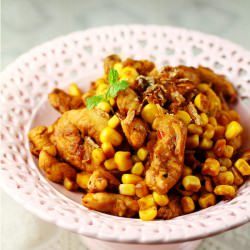 Chicken & Corn in XO Sauce