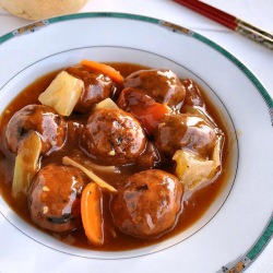 Sweet and Sour Chinese Chicken Balls