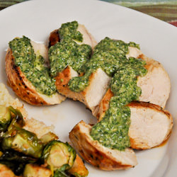 Cilantro-pumpkin Seed Pesto Chicken