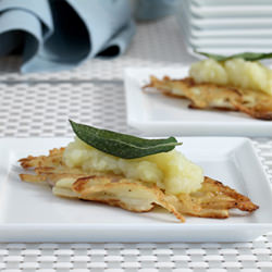 Potato Latkes with Apple Confit