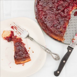 Holiday Cranberry Upside Down Cake