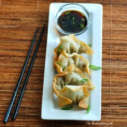 Yaki Mandu with Ponzu Dipping Sauce