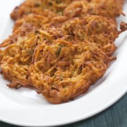Curried Sweet Potato Latkes