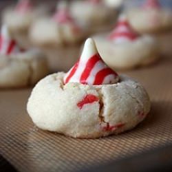 Peppermint Kiss Cookies