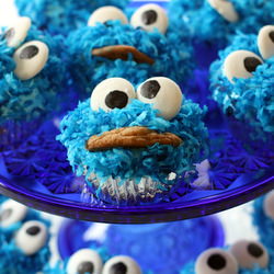 Cookie Monster Cupcakes
