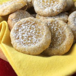 Butter Pecan Thumbprints with Lemon