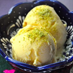 Saffron & Cardamon Ice Cream