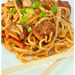 Spicy Marinated & Baked Tofu Noodle