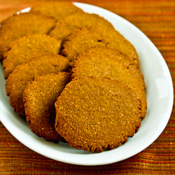 Low-Sugar Molasses-Almond Cookies