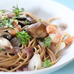 Linguine with Shrimp and Portobellos