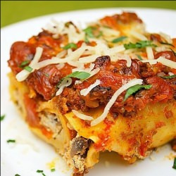 Sausage & Mushroom Cannelloni