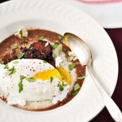 Goat Cheese Grits w/ Sausage